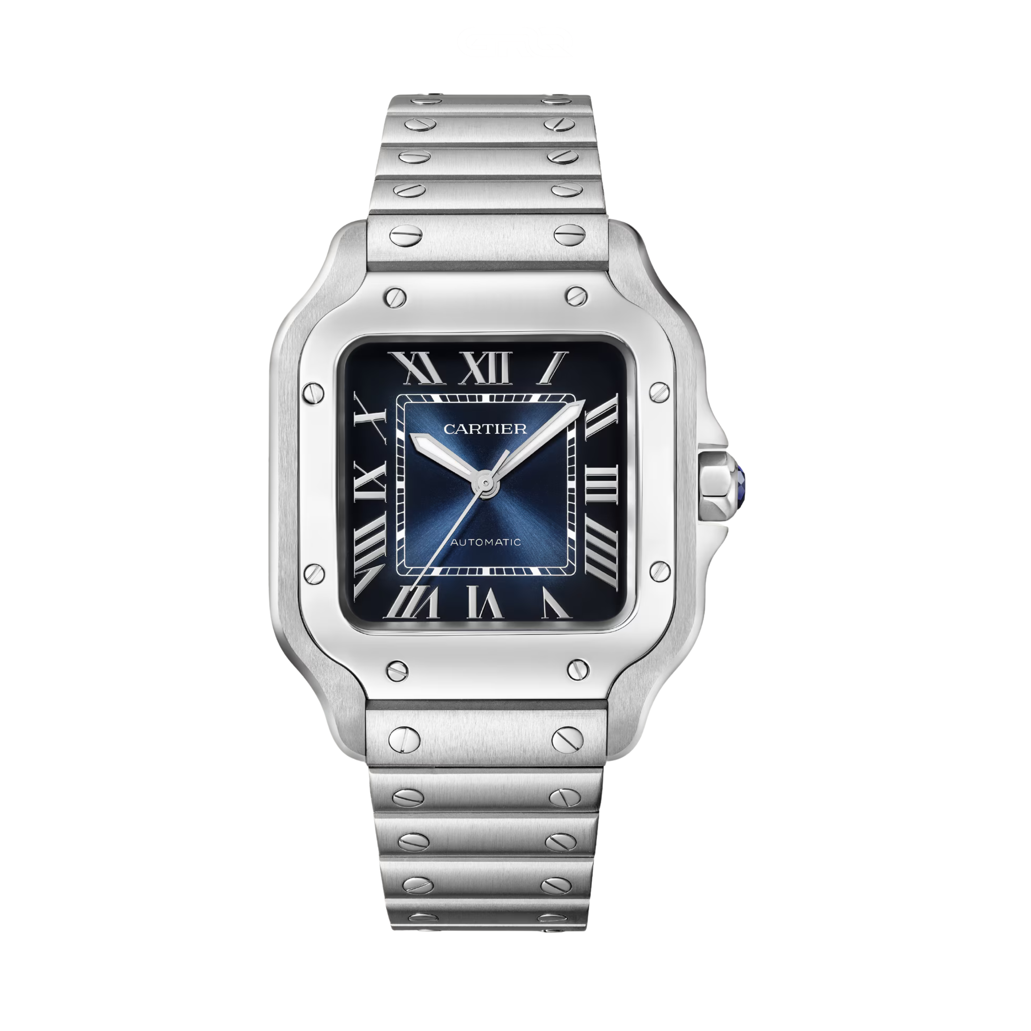 Cartier Santos de Cartier Steel Watch – Blue Dial