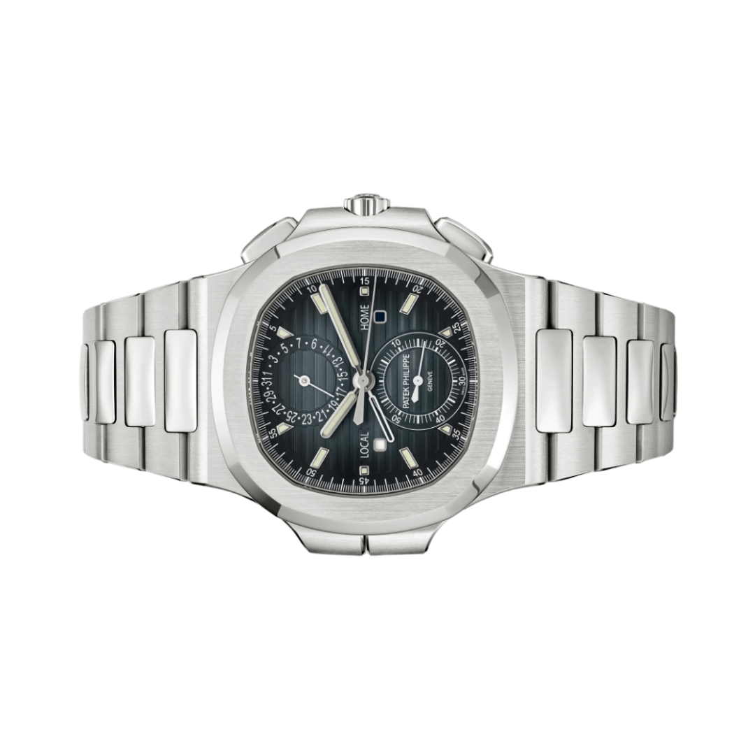 Patek Philippe | Nautilus Time Sunburst Blue Dial - Free & Fast UAE Shipping