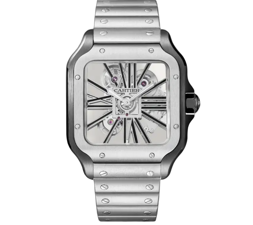 Cartier Santos de Cartier Diamond Watch – Silver