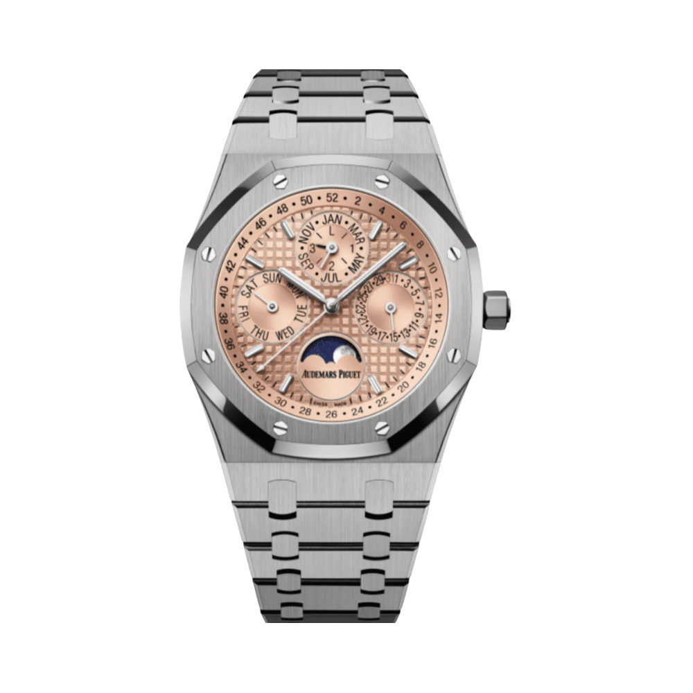 Audemars Piguet Royal Oak Perpetual Calendar Stainless Steel Watch – Salmon Dial