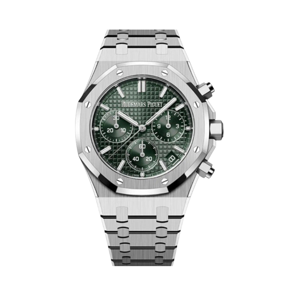 Audemars Piguet Royal Oak Selfwinding Chronograph Stainless Steel Khaki Watch – Green Dial