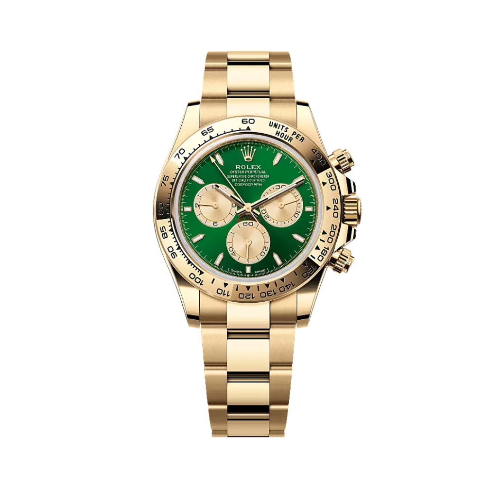 Rolex Watch – Yellow Gold Green Dial