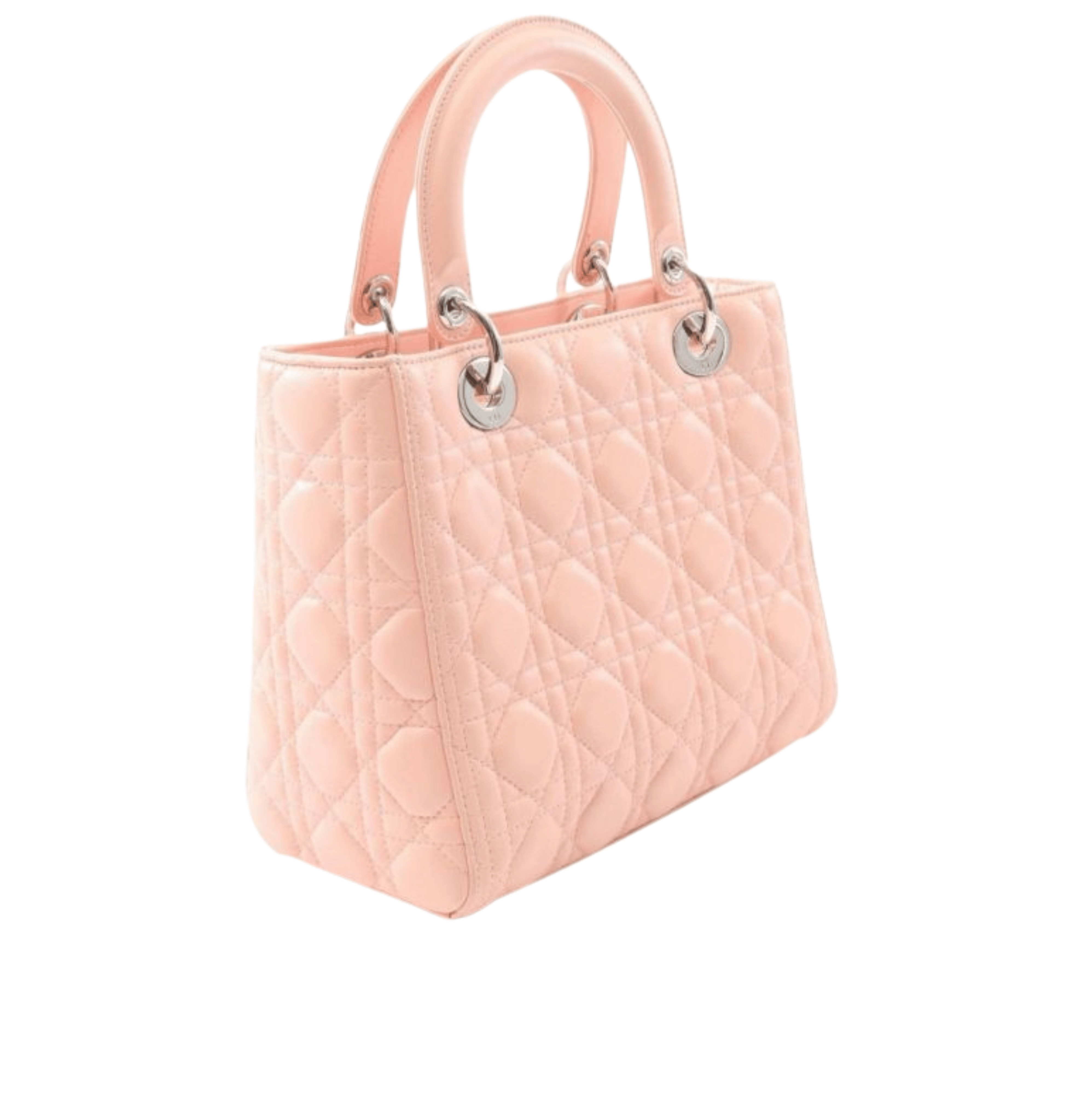 Dior | Lady Dior Handbag In Pink Leather - Free & Fast UAE Shipping