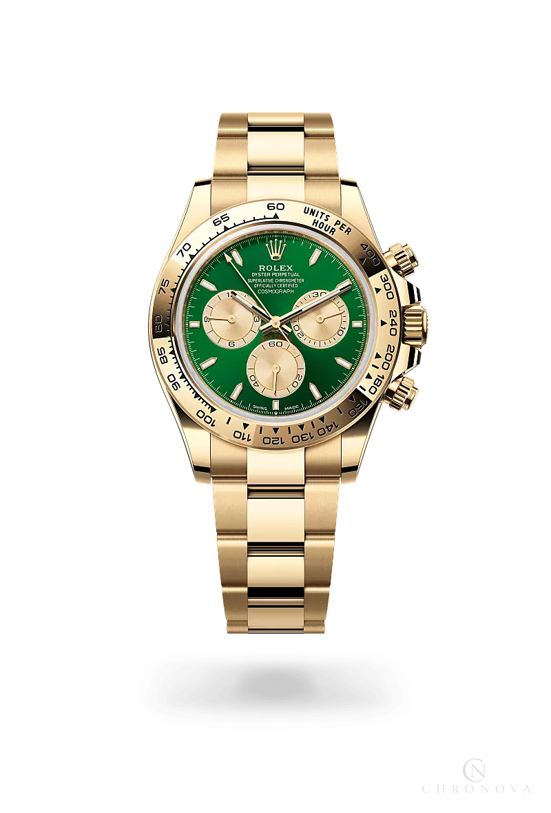 Rolex | Yellow Gold Green Dial - Free & Fast UAE Shipping