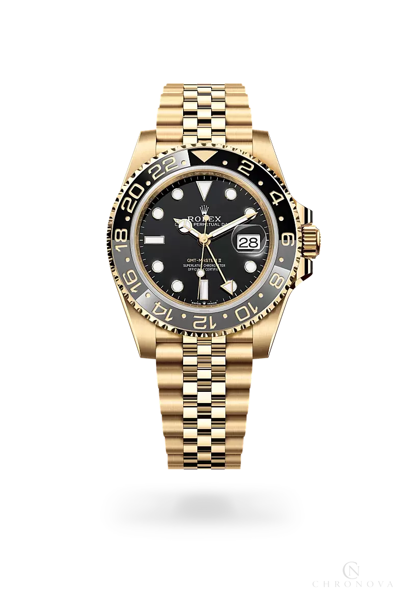 Rolex | GMT-Master II Yellow Gold Black Dial - Free & Fast UAE Shipping