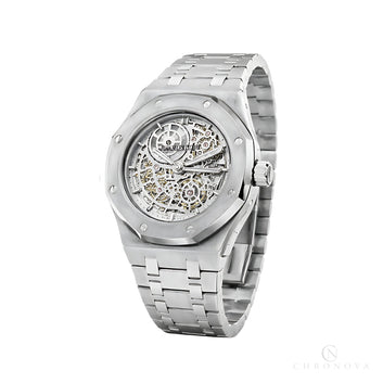 Audemars Piguet Audemars Piguet Royal Oak Jumbo Extra-thin Openworked Watch – Silver