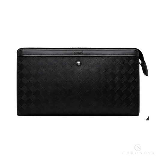 Mont Blanc Clutch | Mont Blanc Black Leather - View 1