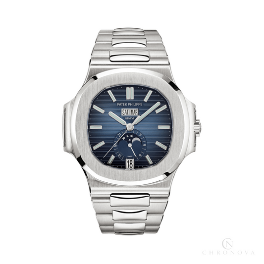 Patek Philippe | Nautilus Gradient Blue Dial - Free & Fast UAE Shipping