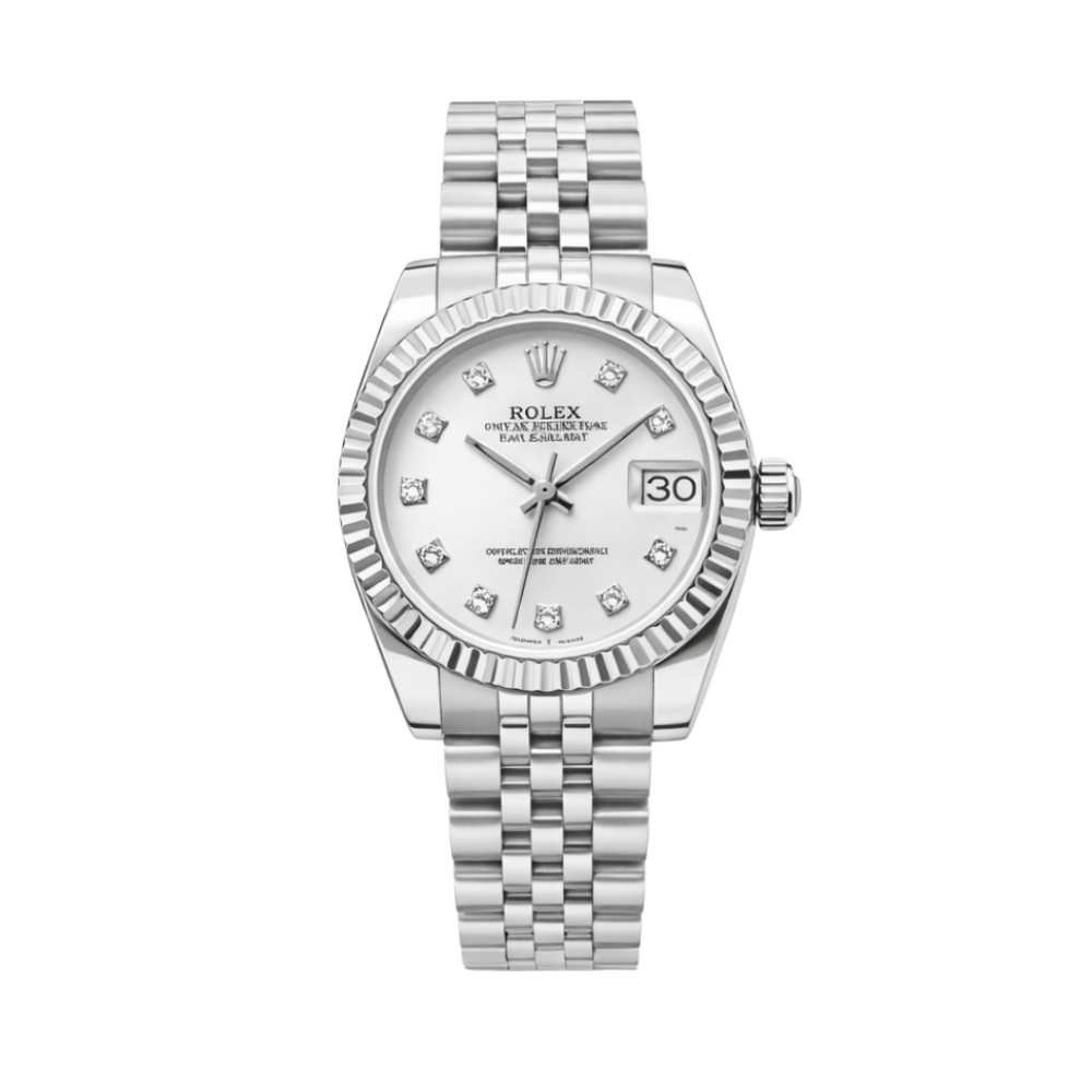 Rolex Datejust Watch – Silver Dial