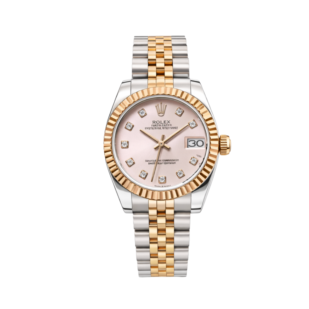 Rolex Datejust Watch – Pink Diamond Dial