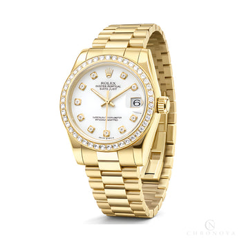Audemars Piguet Royal Oak Watch – Yellow Gold White Diamond Dial