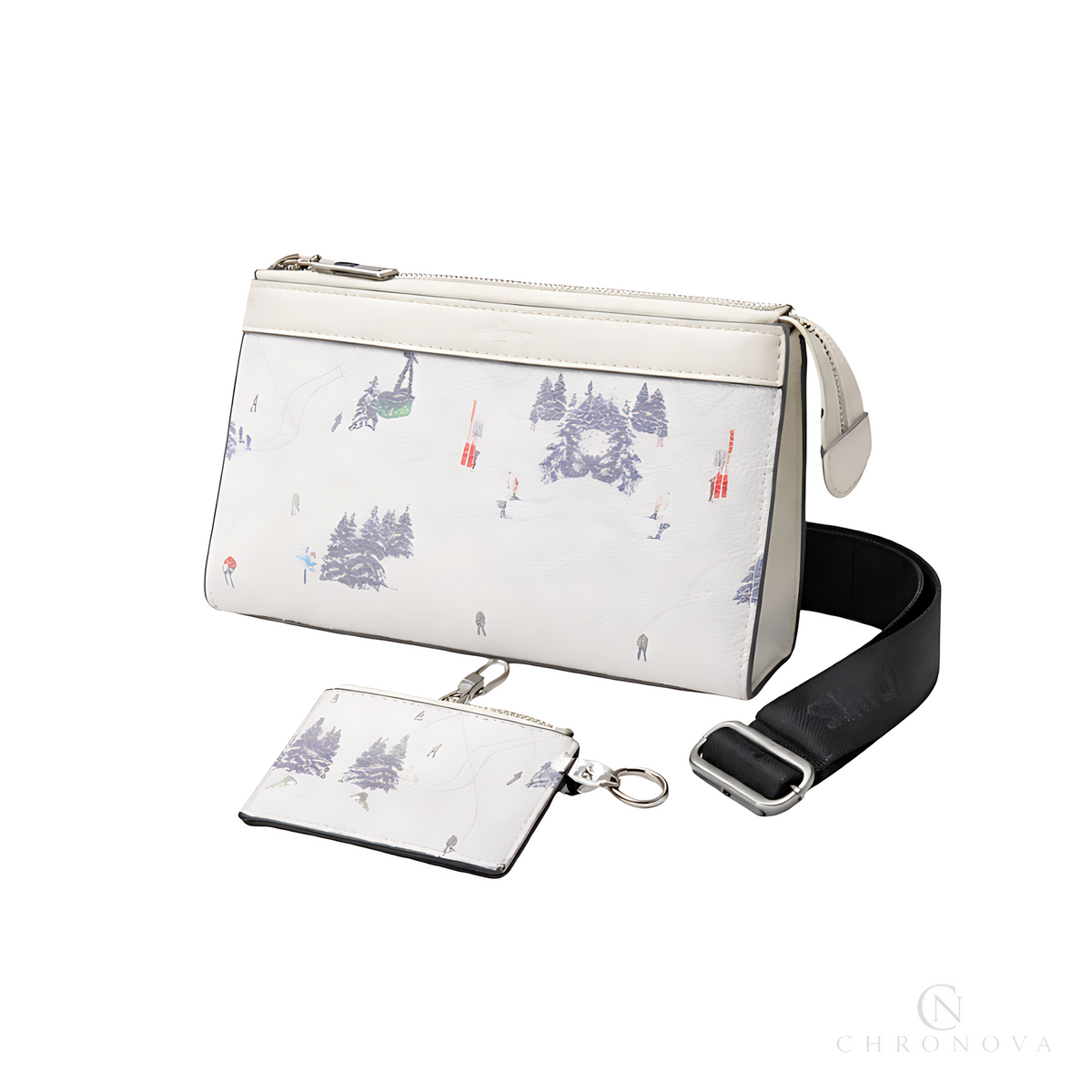 Louis Vuitton Card Holder | Louis Vuitton Double Ski White - View 1