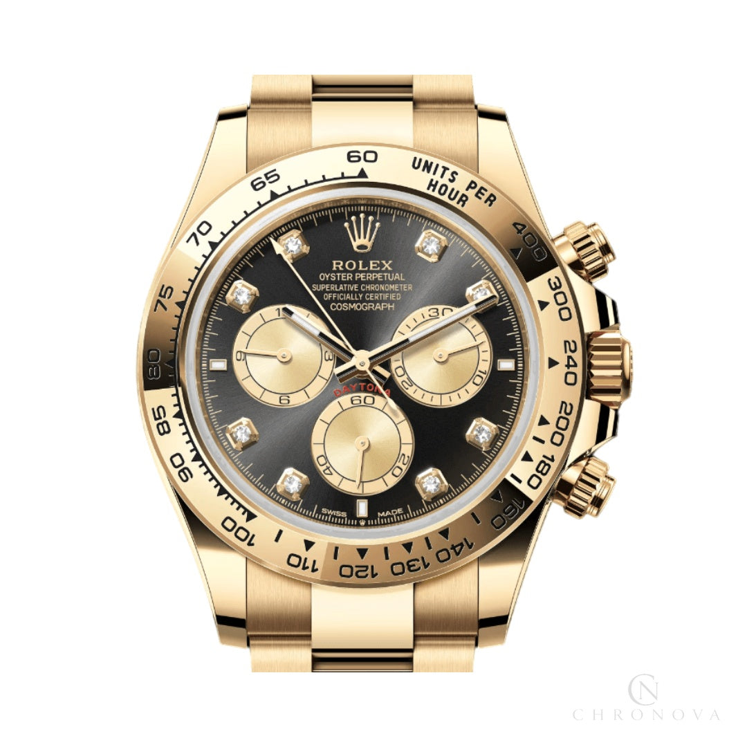 Rolex | Cosmograph Daytona Black Diamond Dial - Free & Fast UAE Shipping