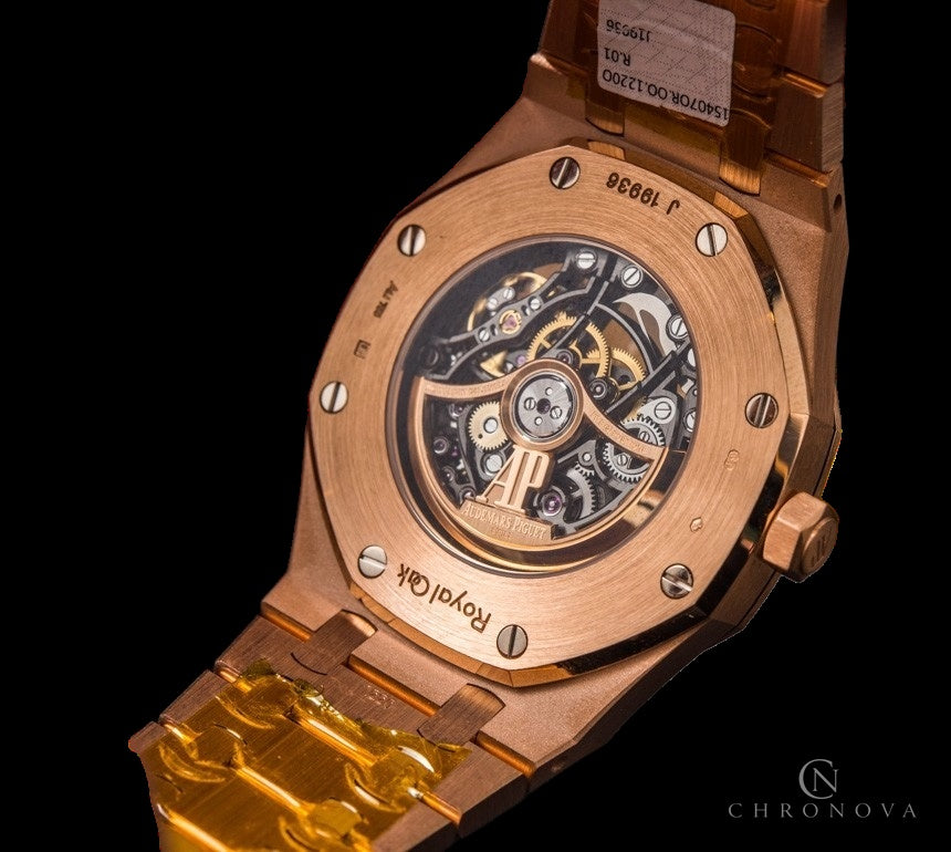 Audemars Piguet Watch | Royal Oak Skeleton Rose Gold