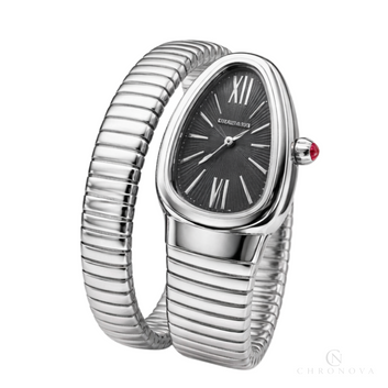 Bvlgari Serpenti Tubogas Steel Watch – Black Opaline Dial