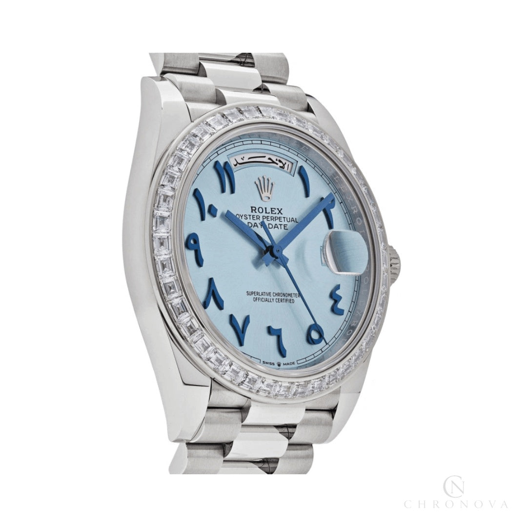 Rolex | Numerals Ice Blue Dial - Free & Fast UAE Shipping