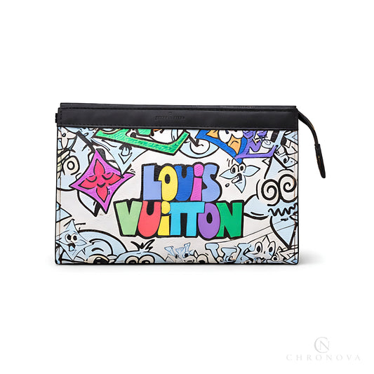 Louis Vuitton Pouch | Louis Vuitton Graffiti White Multi Color - View 1