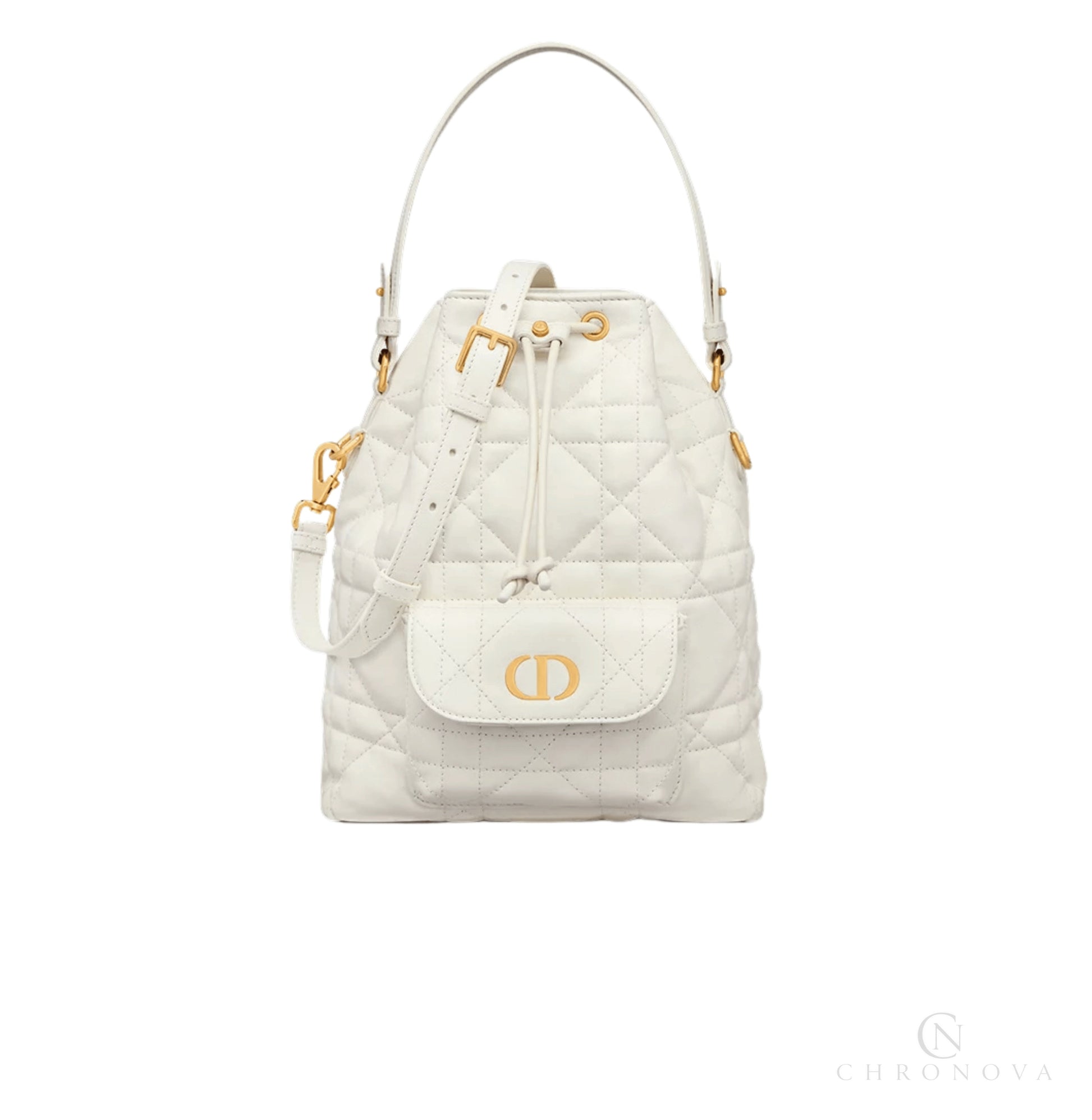 Dior | Caro Mini Bucket Bag With Drawstring - Free & Fast UAE Shipping