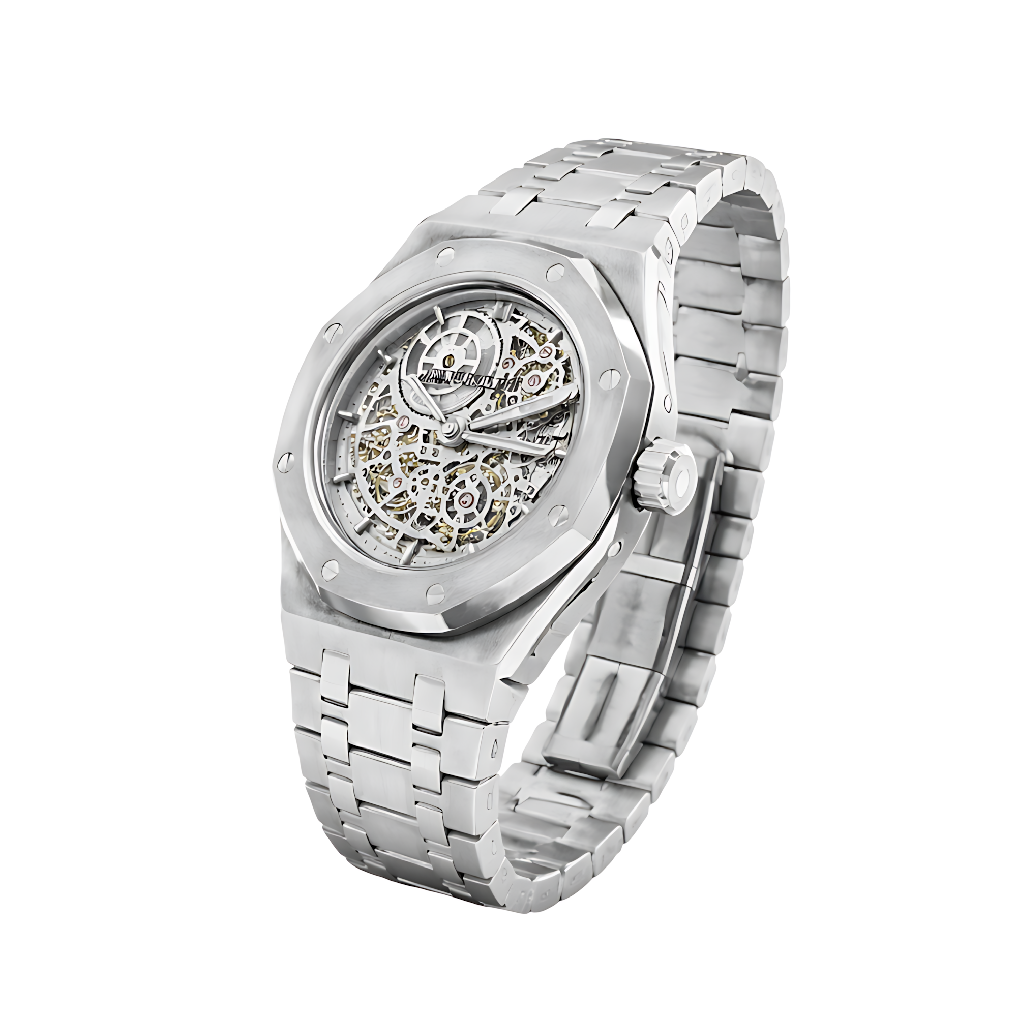 Audemars Piguet Audemars Piguet Royal Oak Jumbo Extra-thin Openworked Watch – Silver