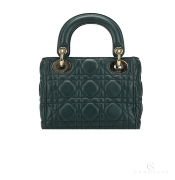 Dior | Lady Dior Bag In Green Cannage Leather. - Free & Fast UAE Shipping