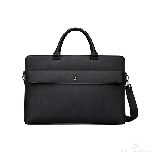 Mont Blanc Briefcase | leather Stylish Black - View 1