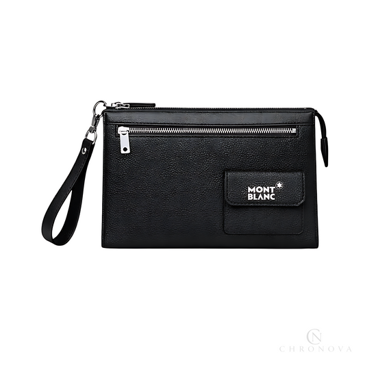 Mont Blanc Wrist Pouch | Mont Blanc Black Canvass - View 1