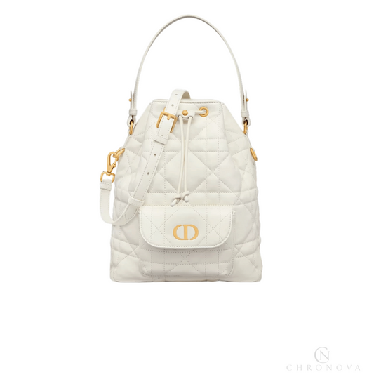 Dior | Caro Mini Bucket Bag With Drawstring - Free & Fast UAE Shipping