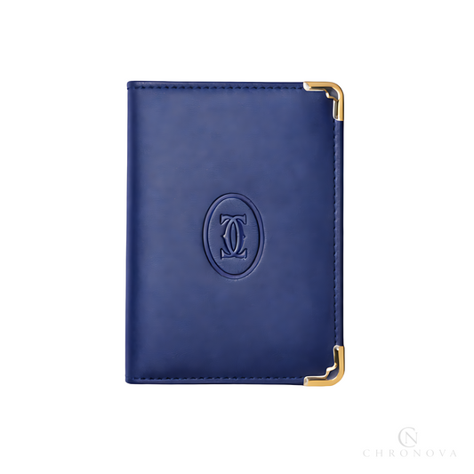 Cartier Wallet | navy blue leather - View 2