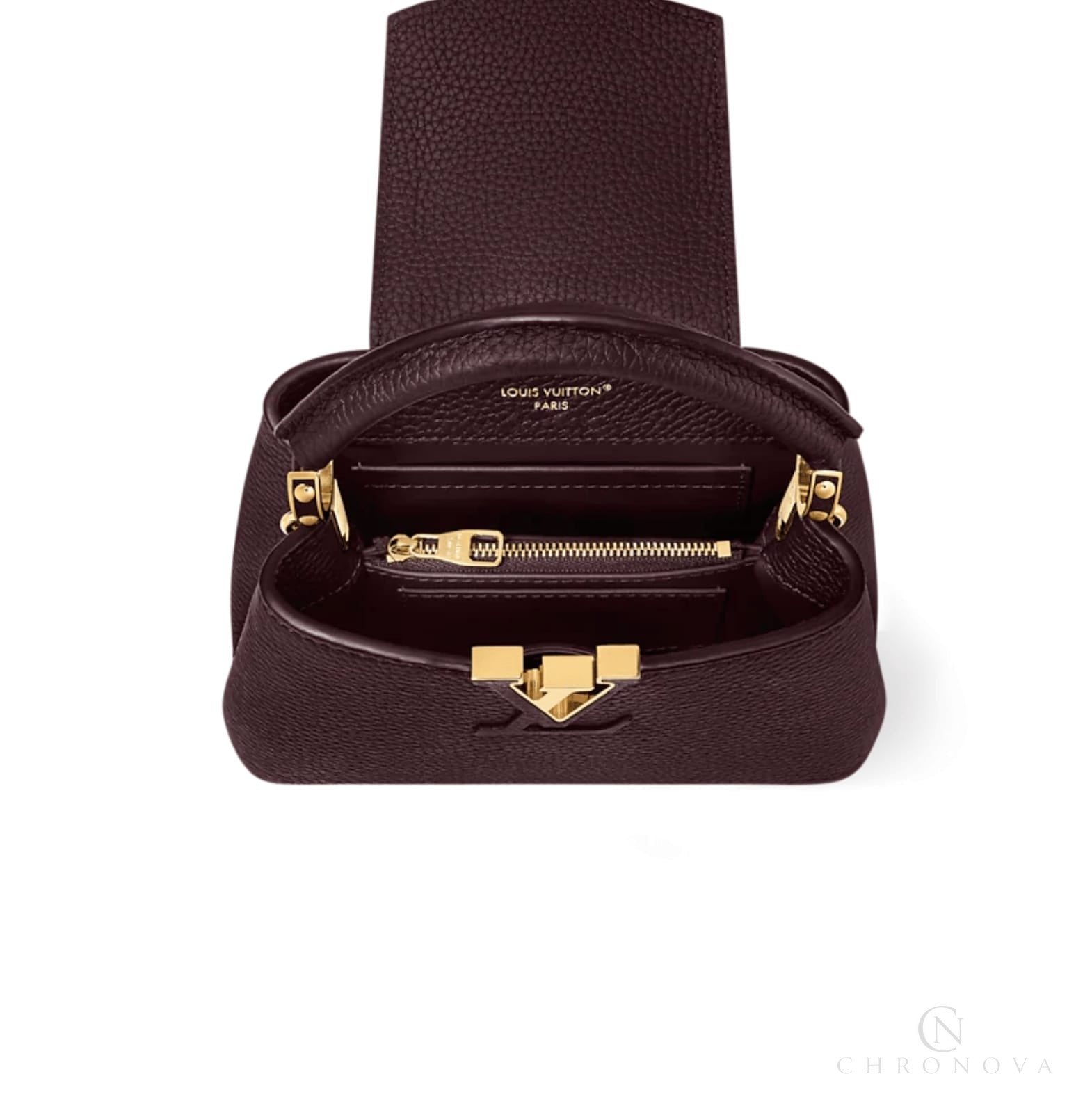 Louis Vuitton | Capucines Mini Bag In Wine Red Taurillon Leather - Free & Fast UAE Shipping