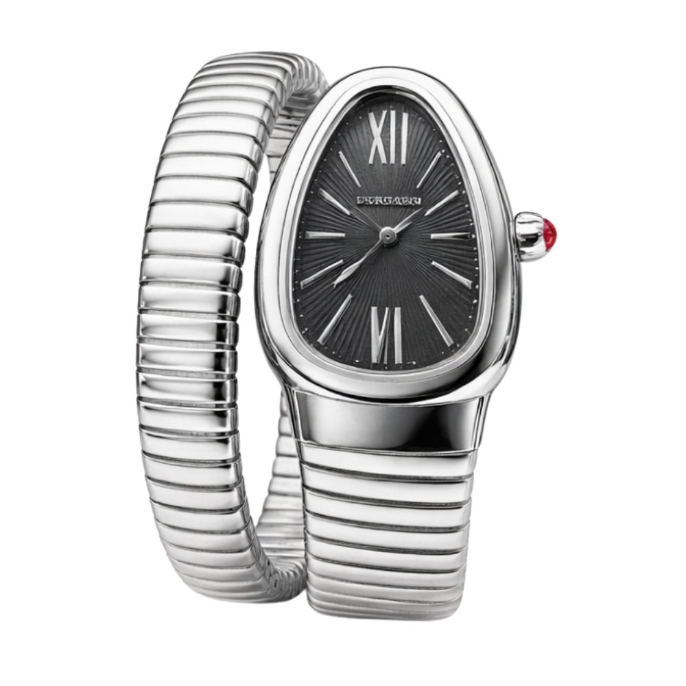 Bvlgari Serpenti Tubogas Steel Watch – Black Opaline Dial