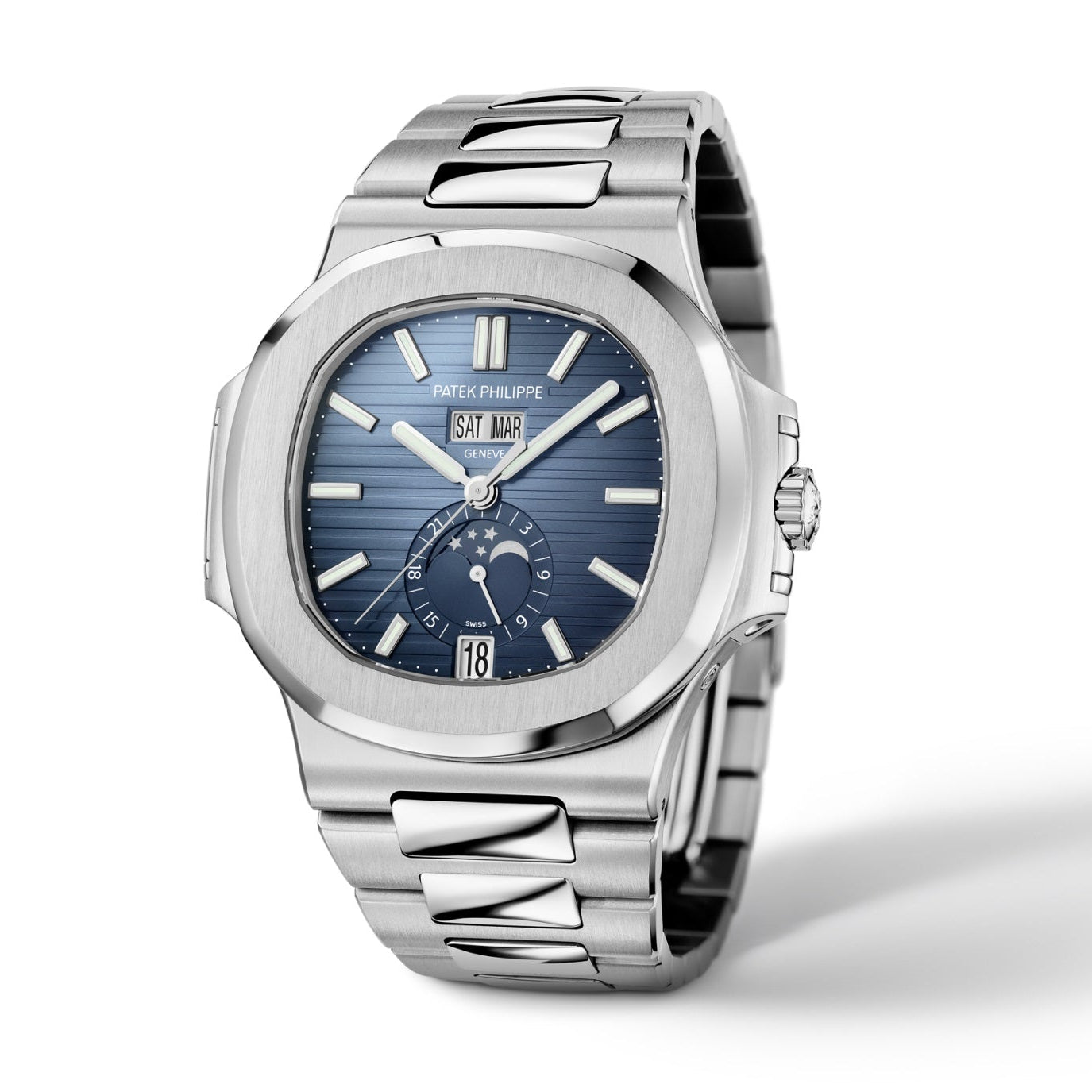 Patek Philippe | Nautilus Annual Calendar, Blue Dial - Free & Fast UAE Shipping