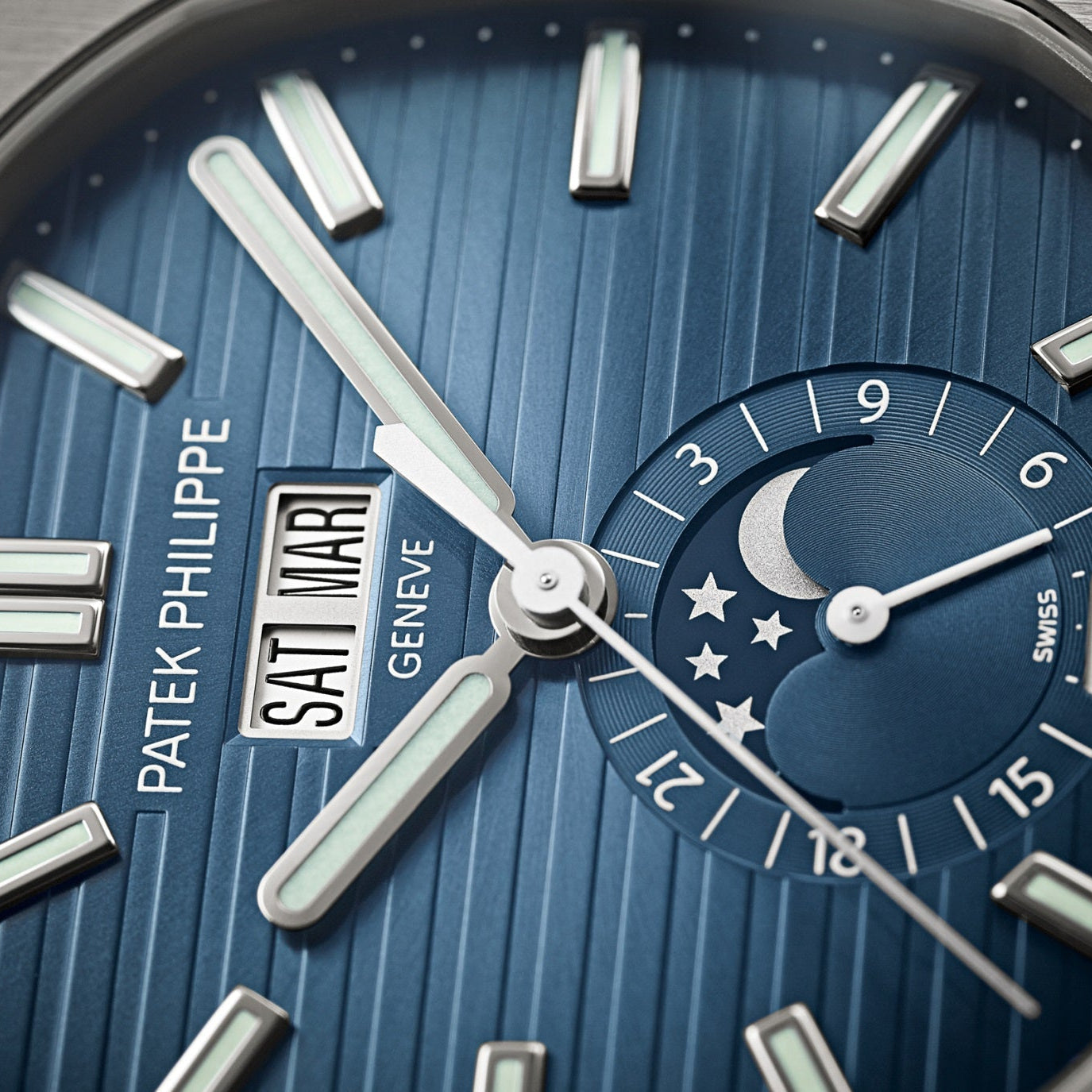Patek Philippe | Nautilus Annual Calendar, Blue Dial - Free & Fast UAE Shipping