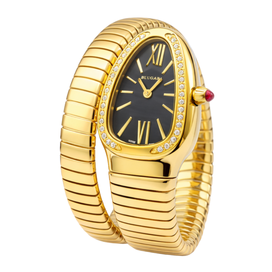 Bvlgari Serpenti Tubogas Yellow Gold Diamond Watch