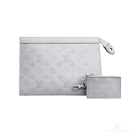 Louis Vuitton Pouch | Louis Vuitton Grey LV Design - View 1