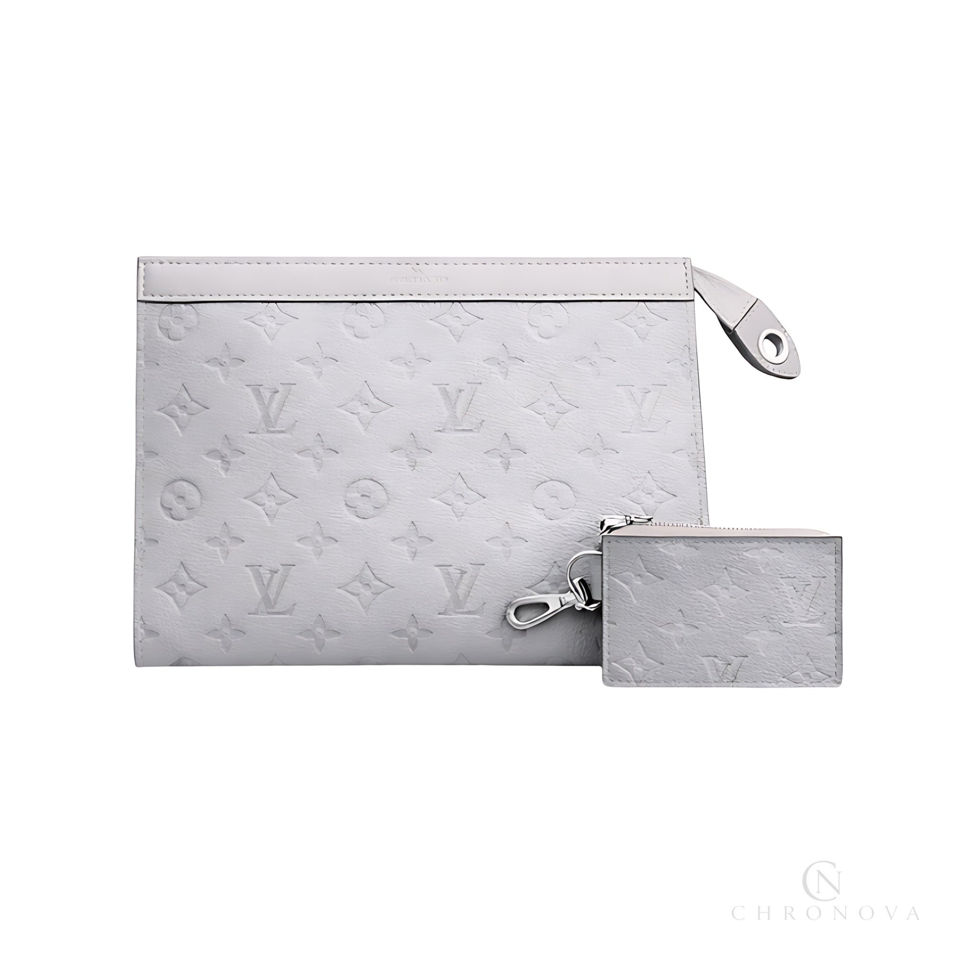 Louis Vuitton Pouch | Louis Vuitton Grey LV Design - View 1