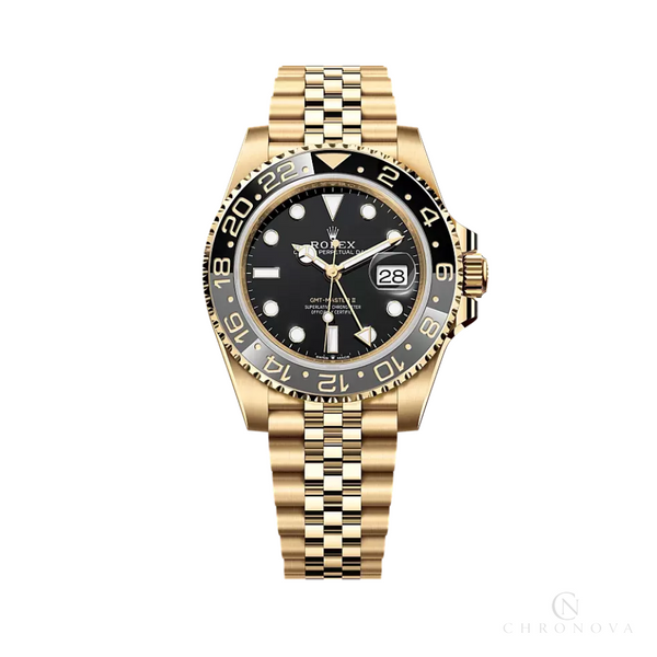 Rolex Gmt-master II Watch – Yellow Gold Black Dial
