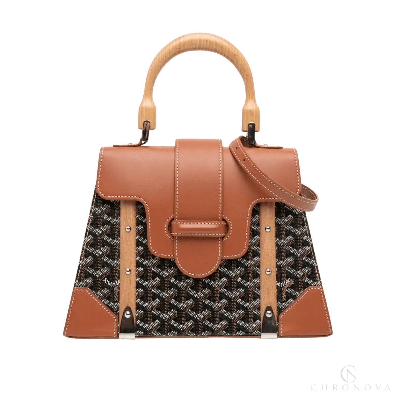 Goyard | Saïgon Structuré Mini Bag Black Tan - Free & Fast UAE Shipping