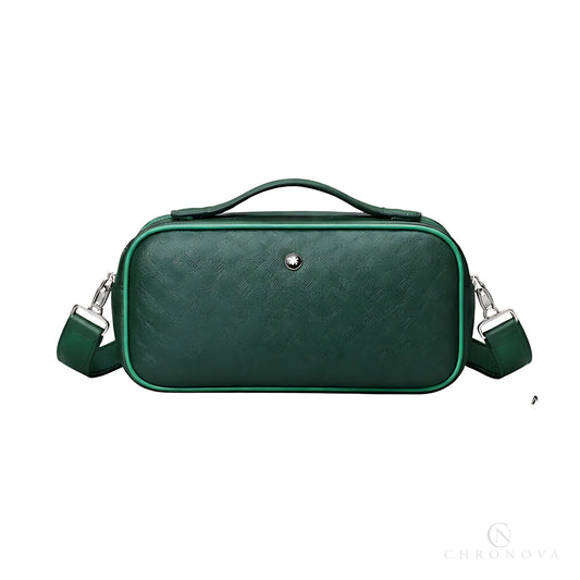 Mont Blanc Toiletry Pouch | Mont Blanc Green Canvass - View 1