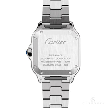 Cartier Watch Santos De Cartier Stainless Steel Silvered