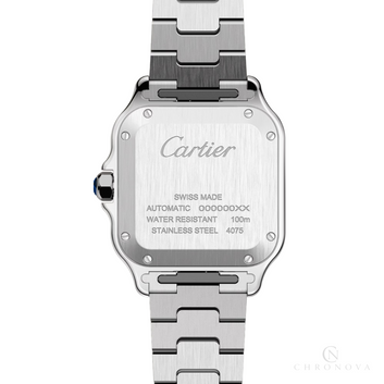 Cartier Watch Santos De Cartier Stainless Steel Silvered