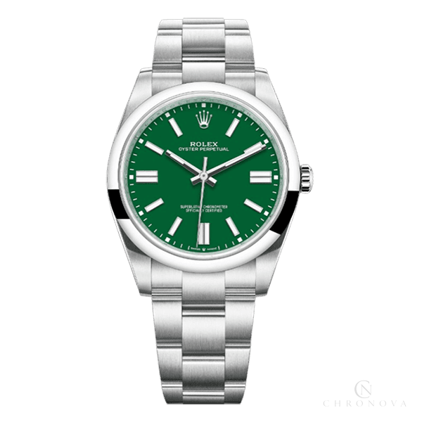 Rolex | Oyster Perpetual Green Index Dial - Free & Fast UAE Shipping