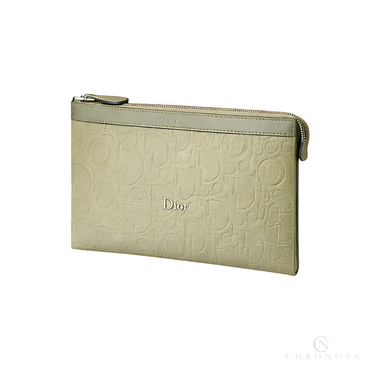 Dior Wallet | A5 Triangle Khaki Gravity Leather - View 1