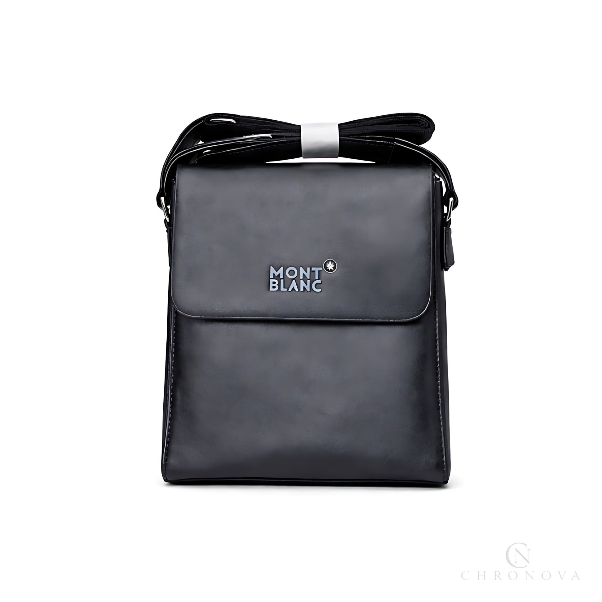 Mont Blanc Crossbody Bag | Mont Blanc Black Leather - View 1