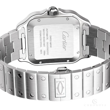 Cartier Watch Santos De Cartier Silver– Green Dial