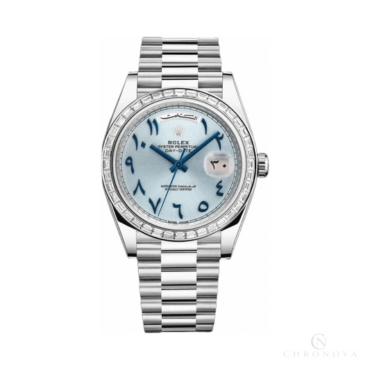 Rolex | Numerals Ice Blue Dial - Free & Fast UAE Shipping