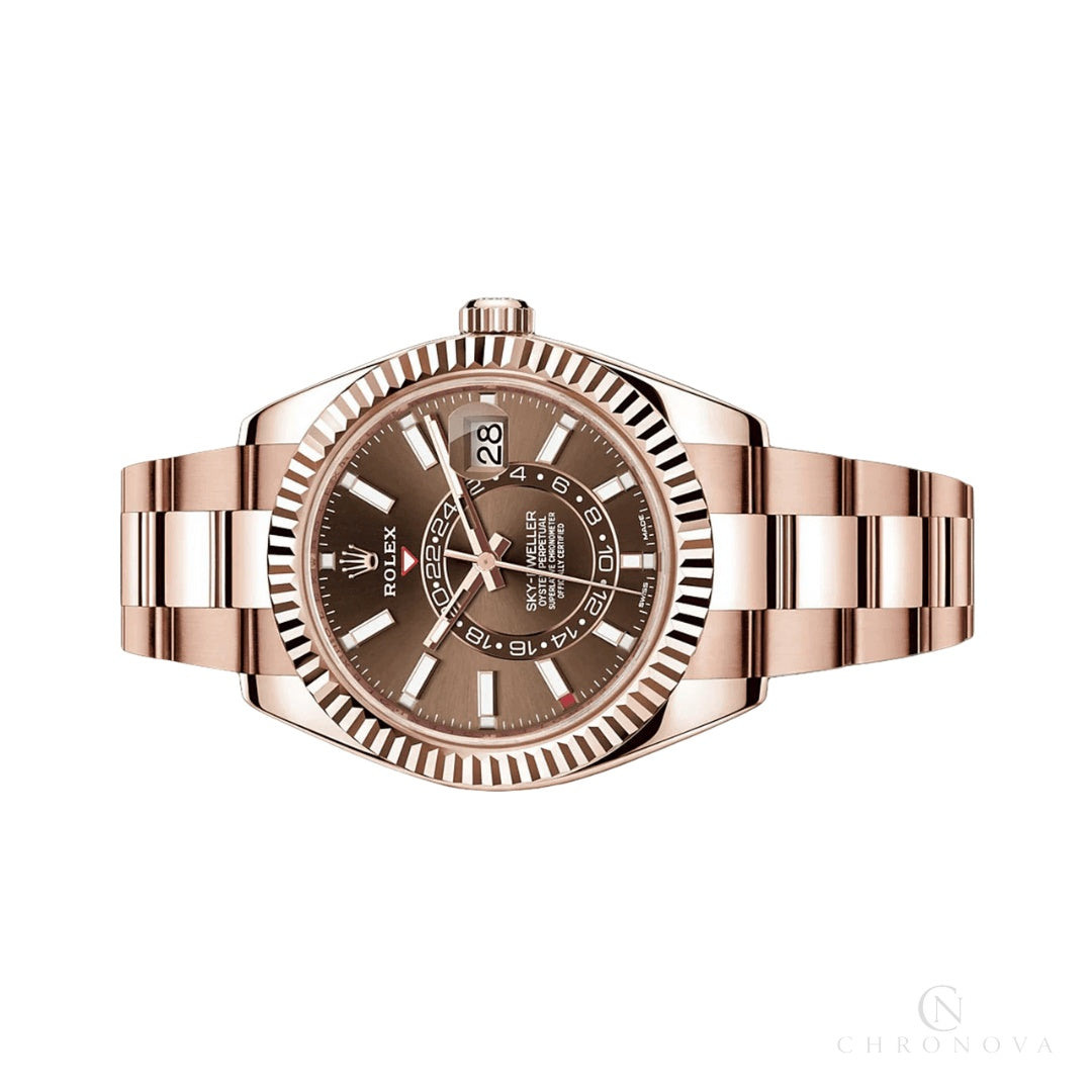 Rolex | Everose Chocolate Index Dial - Free & Fast UAE Shipping