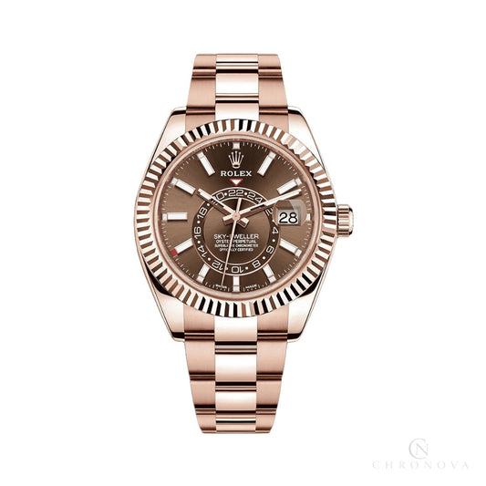 Rolex | Everose Chocolate Index Dial - Free & Fast UAE Shipping