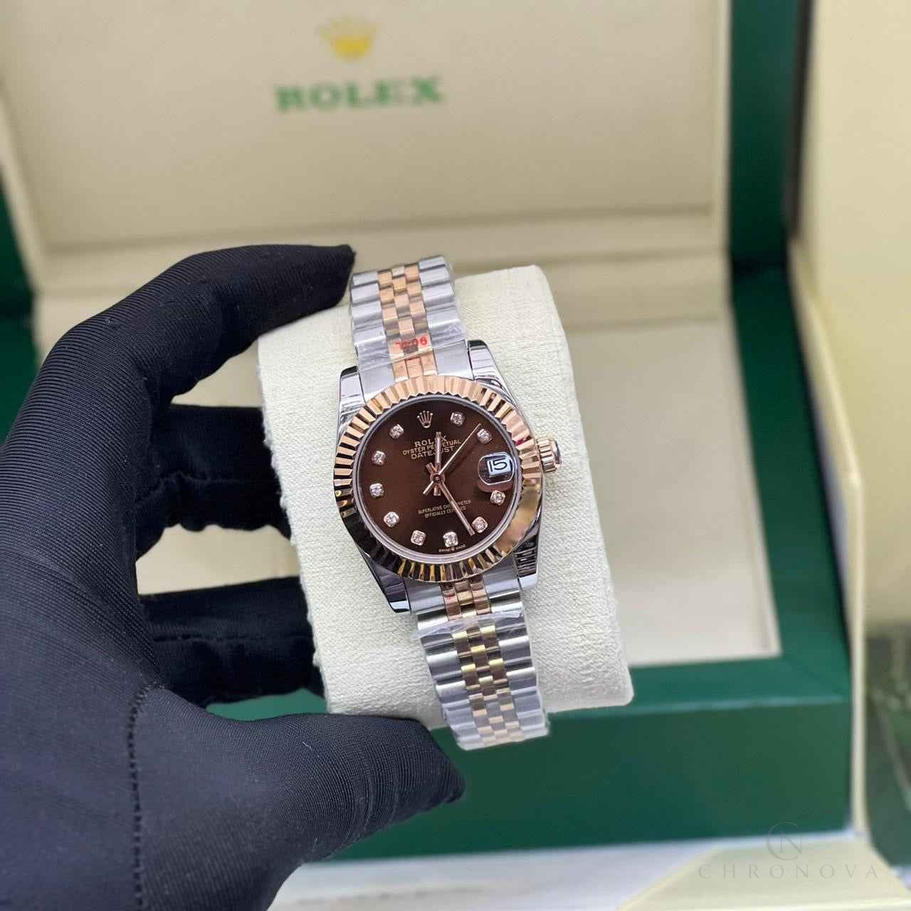 Rolex Watch | Datejust 28 Chocolate Diamond Dial