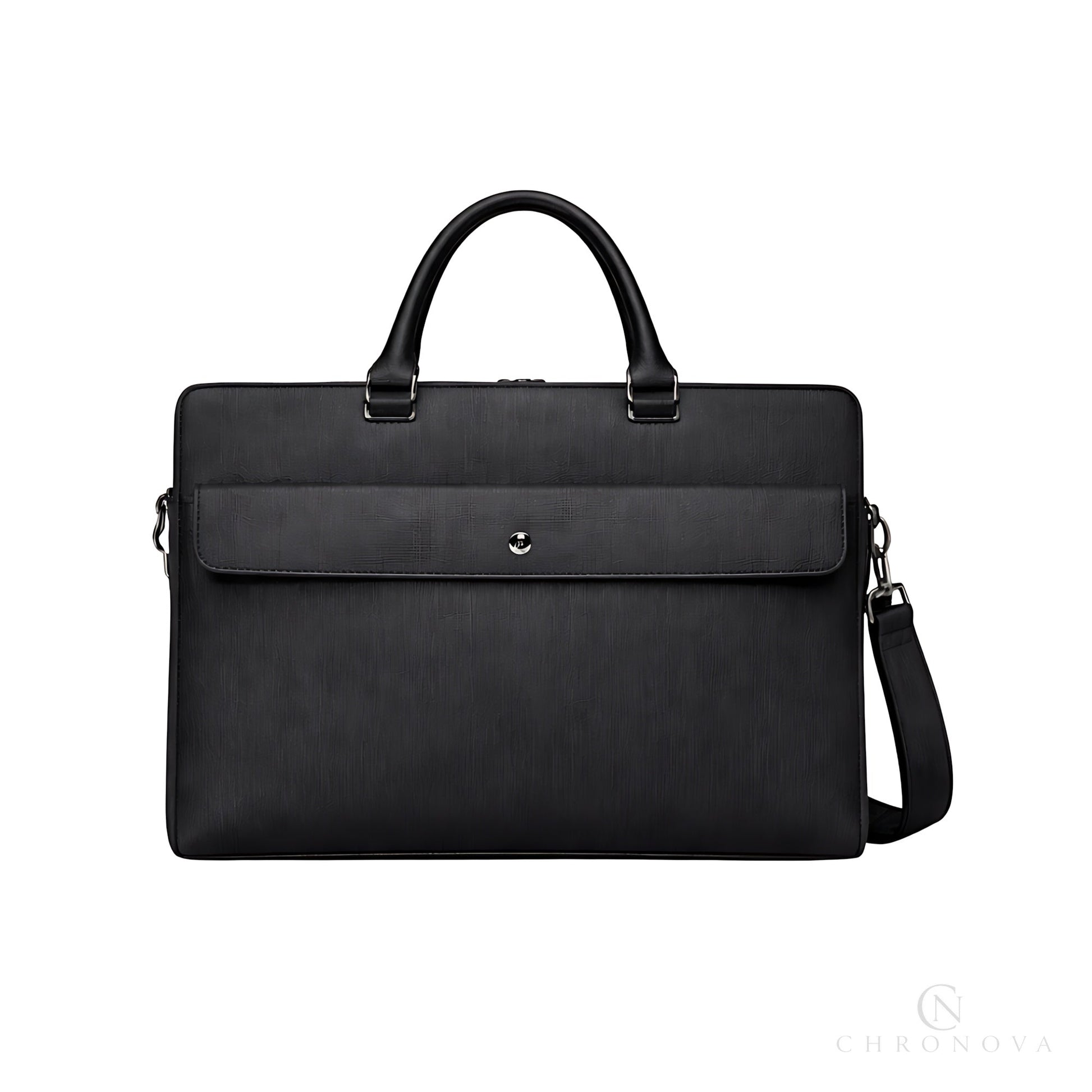 Mont Blanc Briefcase | leather Stylish Black - View 1