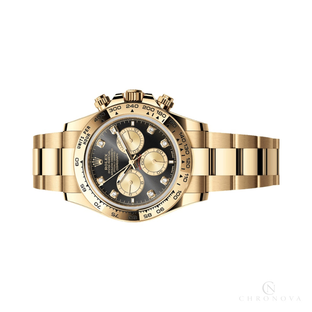 Rolex | Cosmograph Daytona Black Diamond Dial - Free & Fast UAE Shipping